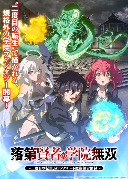 Rakudai Kenja no Gakuin Musou: Nidome no Tensei, S-Rank Cheat Majutsushi Boukenroku ปราชญ์ตกชั้นขอเกิดใหม่เป็นเทพซ่า ตอนที่ 1-6 ซับไทย